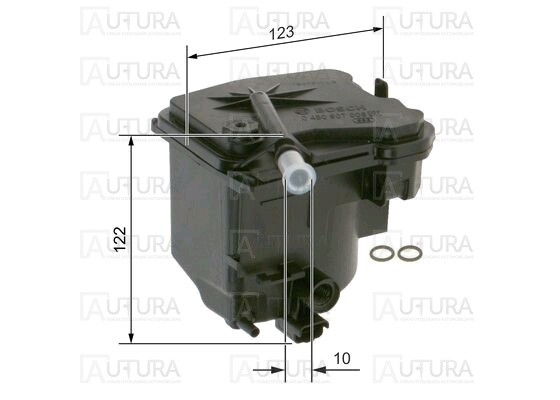 KURO FILTRAS CITROEN BERLINGO, C2, C3 PICASSO, C4, C5 II, III, JUMPY, XSARA; FIAT