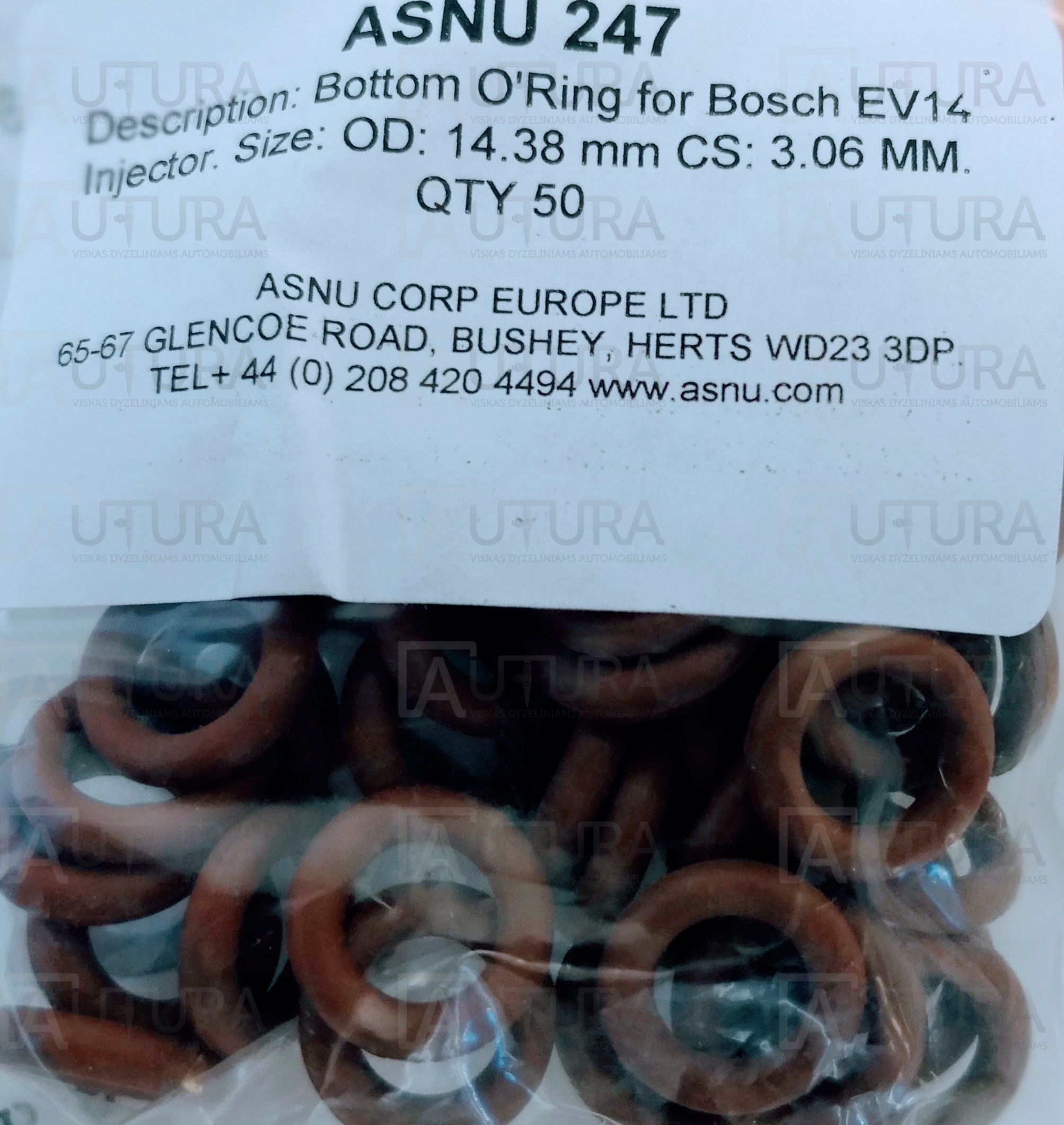 O-ZIEDAS BOTTOM O'RING BOSCH EV14 INJECTOR_2